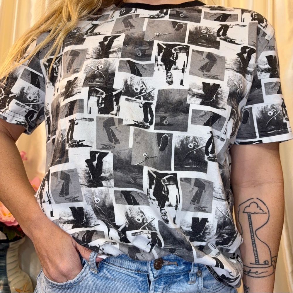 Calvin Klein Skateboard Graphic Tee- Medium